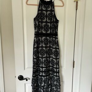 Banana Republic black and white lace dress - NWT